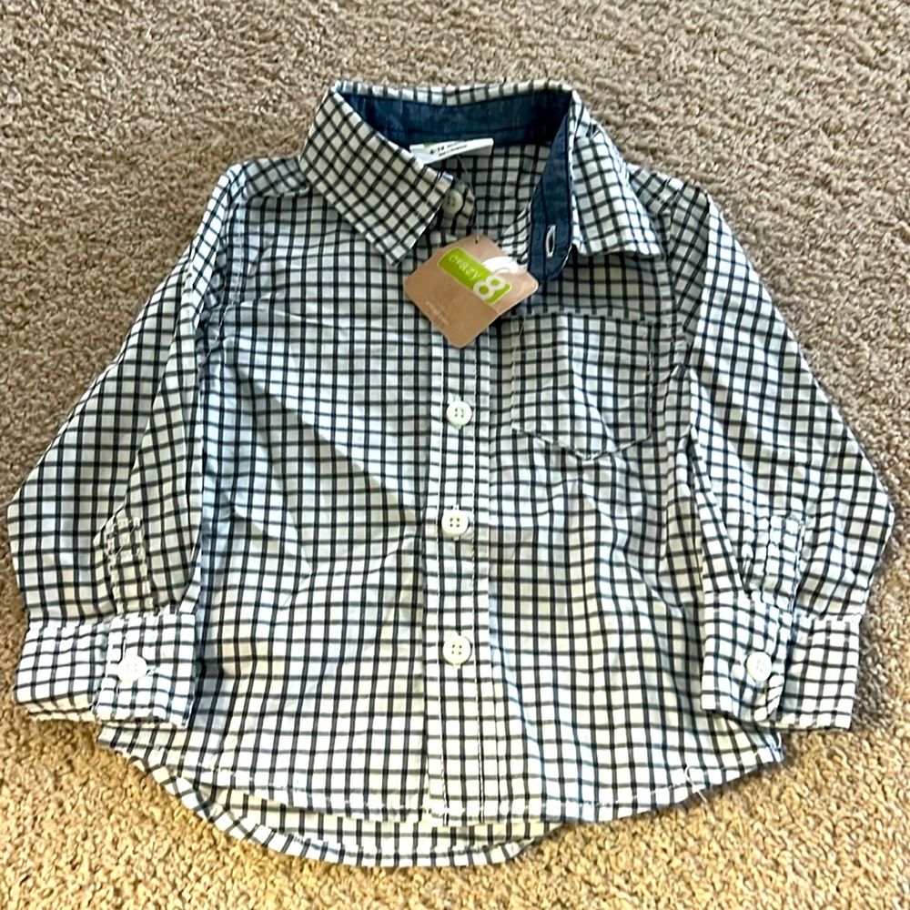 Boys button down top, new with tags.